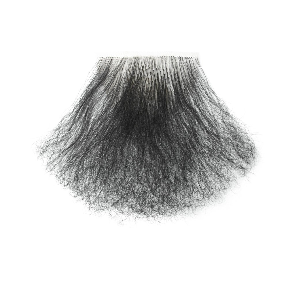 Meiverah Fake Private Hair Handmade Biniki Temprature Fiber Adding Volume (Style4, Natural Black)