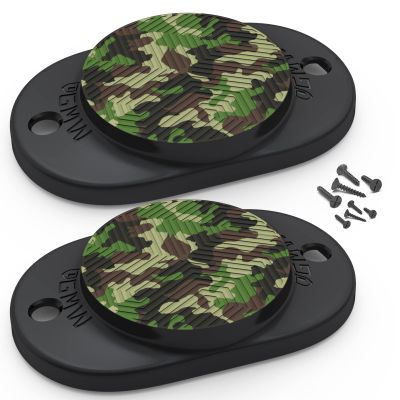 GMW Gun Magnet [2-Pack] | 30 lbs. Rating Magnetic Gun Mount | HQ Rubber Coated Gun Magnet Buckler Series for Car, Truck, Desks, Safes, and Walls | Indoor Gun Racks| Concealed Gun Holder for Handgun