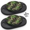 GMW Gun Magnet [2-Pack] | 30 lbs. Rating Magnetic Gun Mount | HQ Rubber Coated Gun Magnet Buckler Series for Car, Truck, Desks, Safes, and Walls | Indoor Gun Racks| Concealed Gun Holder for Handgun view 1