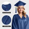 Herrenbek Shiny Graduation Cap and Gown 2026 Tassel Adult Set for High School and Bachelor view 3
