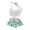 Infant Baby Girl Swimsuit Floral Halter Bikini Summer Beach Outfit Two Pieces Tankini Bathing Suits 0-6 Months view 1