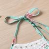 Infant Baby Girl Swimsuit Floral Halter Bikini Summer Beach Outfit Two Pieces Tankini Bathing Suits 0-6 Months view 3