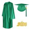 Herrenbek Shiny Graduation Cap and Gown 2026 Tassel Adult Set for High School and Bachelor view 1