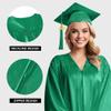 Herrenbek Shiny Graduation Cap and Gown 2026 Tassel Adult Set for High School and Bachelor view 3