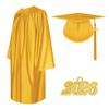 Herrenbek Shiny Graduation Cap and Gown 2026 Tassel Adult Set for High School and Bachelor view 1