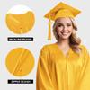 Herrenbek Shiny Graduation Cap and Gown 2026 Tassel Adult Set for High School and Bachelor view 3