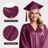 Herrenbek Shiny Graduation Cap and Gown 2026 Tassel Adult Set for High School and Bachelor view 3