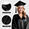 Herrenbek Shiny Graduation Cap and Gown 2026 Tassel Adult Set for High School and Bachelor view 3