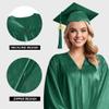Herrenbek Shiny Graduation Cap and Gown 2026 Tassel Adult Set for High School and Bachelor view 3