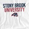 Stony Brook University Official Stacked Unisex Adult T Shirt,White, 4X-Large view 2