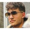 FEISEDY Sunglasses, Fashion Square Pilot Sunglasses, Vintage Metal Gradient Glasses for Men and Women, B4104 view 3