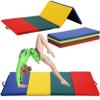 BLKMTY Gymnastics Mat - 4'x8'x2" Folding Exercise Mat with Carrying Handles for Gymnastics, Yoga & Workout, CM view 1