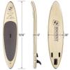 Seachoice 106 Inflatable Stand-Up Paddle Board Kit, Includes 3-Section Telescoping Paddle, Dual-Action Pump w/Pressure Gauge, Ankle Leash and Carry Bag view 3