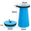 Hvsport Stools Portable Folding Chair Folding Camping Stool Retractable Seat Suitable for Adult Camping, Fishing, Hiking, Barbecue (Color : Blue) view 2