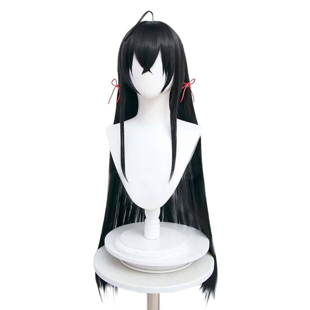osseoca Yukinoshita Yukino Cosplay wig bangs close face and temples black 100cm (black(Yukinoshita Yukino))