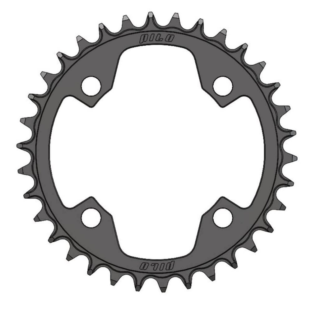Pilo C78 Chainring Narrow Wide 34T for 96BCD Symmetrical. Hyperglide+ Compatible