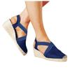 Bcshiye Womens Platform Espadrille Sandals Closed Toe Summer Wedge Sandals Slip on Wedge Heels Casual Dressy Sandals view 1
