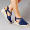 Bcshiye Womens Platform Espadrille Sandals Closed Toe Summer Wedge Sandals Slip on Wedge Heels Casual Dressy Sandals view 4