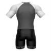 Sparx Mens Elite Aerosuit Triathlon Suit Mens Short Sleeve Tri Suit Skinsuit (Gray, 2XL) view 4