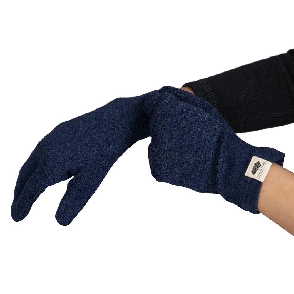 Arms of Andes Unisex Alpaca Wool Gloves: 230 Lightweight Black Small