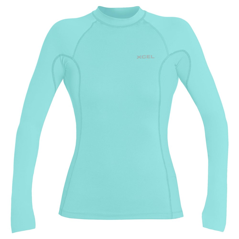 XCEL Womens Premium Stretch Long Sleeve UV Rashguard - Glacier Blue | X-Large