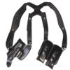 Horizontal Shoulder Holster for Glock 17 19 22 23 26 27 32 33 36 - Chest Holster - The Holster Store (Black, Left) view 1