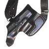 Horizontal Shoulder Holster for Glock 17 19 22 23 26 27 32 33 36 - Chest Holster - The Holster Store (Brown, Left) view 2