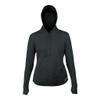 XCEL Womens Ventx Long Sleeve Hooded UV Sun Shirt - Heathered Black | Medium view 1