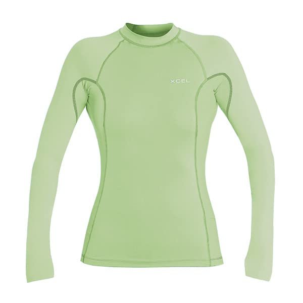 XCEL Womens Premium Stretch Long Sleeve UV Rashguard - Lemongrass | XX-Large