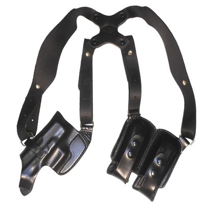 Horizontal Shoulder Holster for Glock 17 19 22 23 26 27 32 33 36 - Chest Holster - The Holster Store (Brown, Right)
