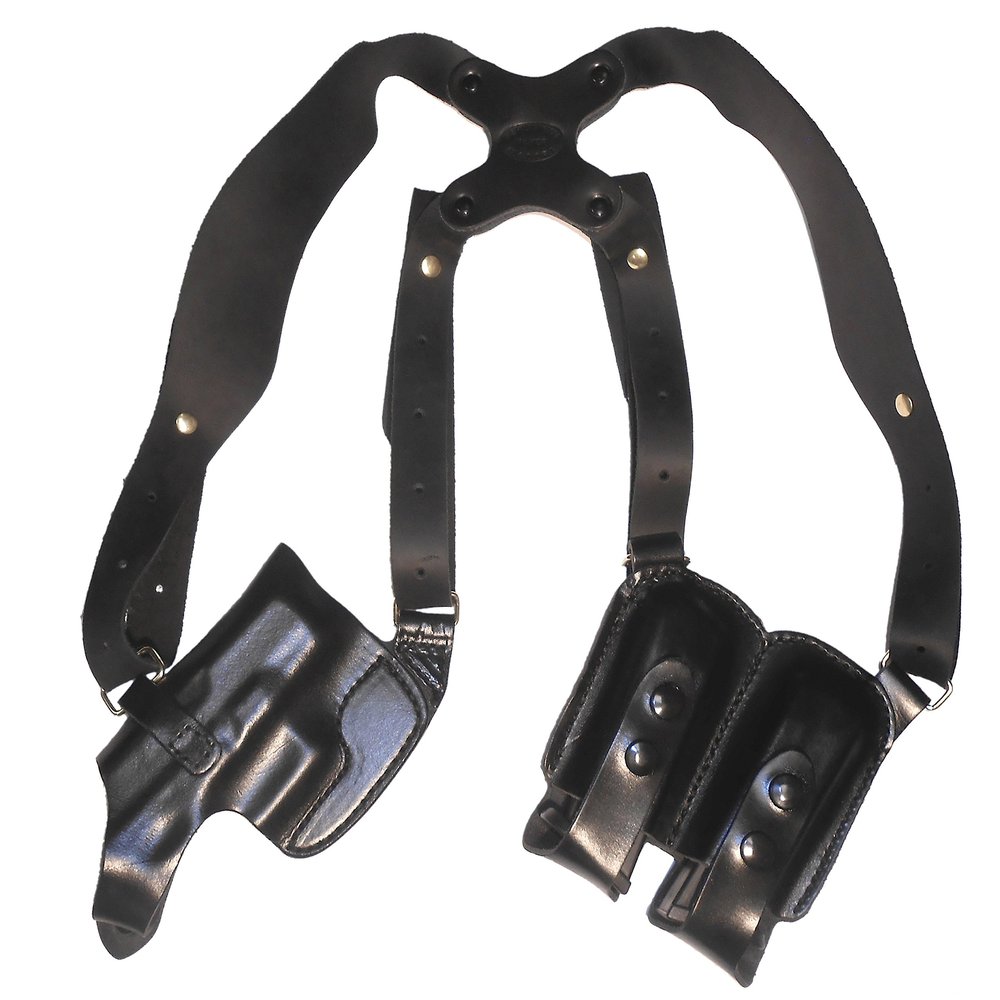 Horizontal Shoulder Holster for Glock 17 19 22 23 26 27 32 33 36 - Chest Holster - The Holster Store (Brown, Right)