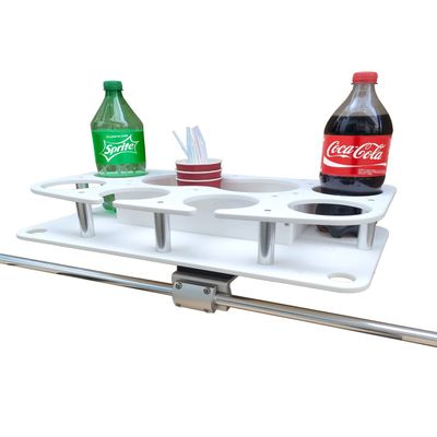 Brocraft Boat Drink Bar for Square Rail/Boat Table Caddy Organizer/Boat Marine Food & Cocktail Table/Boat Party Table for Square Mount/Rail Mount