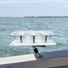 Brocraft Boat Drink Bar With Rod Holder Mount/Boat Table Caddy Organizer/Boat Cocktail table/Boat Cup Holder and Marine Party Table/Boat Party Bar Accessories view 2