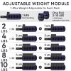 APEXUP 10lbs/Pair Adjustable Ankle Weights for Women and Men, Modularized Leg Weight Straps for Yoga, Walking, Running, Aerobics, Gym, Physical Therapy (Purple) view 4