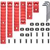 Gotical Pack of 6 - Mlok 3 Slots Rail, Mlok 5 Slots Rail, Mlok 7 Slots Rail, Mlok 9 Slots Rail, Mlok 11 Slots Rail, Mlok 13 SlotsRail,1 Pieces Each 12 Screw and 12 Nuts with 3 Allen Wrench view 1