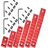 Gotical Pack of 6 - Mlok 3 Slots Rail, Mlok 5 Slots Rail, Mlok 7 Slots Rail, Mlok 9 Slots Rail, Mlok 11 Slots Rail, Mlok 13 SlotsRail,1 Pieces Each 12 Screw and 12 Nuts with 3 Allen Wrench view 2
