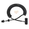 Heavy Duty Paintball Tank Remote Coil, Paintball Coil Flexible Cylinder Connection Valve Hose Coiled Deluxe Remote Line Paintball Marker Remote Coil Corrugated Hose Connects Replacement view 1