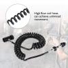 Heavy Duty Paintball Tank Remote Coil, Paintball Coil Flexible Cylinder Connection Valve Hose Coiled Deluxe Remote Line Paintball Marker Remote Coil Corrugated Hose Connects Replacement view 4