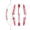 66" 68" 70" Archery Takedown Recurve Bow and Arrow Set Aluminum Bow Riser Hunting Shooting Target Practice Competition Longbow Right Hand Bow 12-40 Lbs (28 Lbs, 70" red) view 1