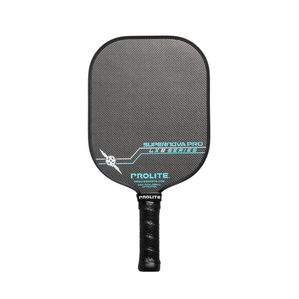 PROLITE LX Series Pickleball Paddles | Hyperweave Carbon Fiber Pickleball Paddle | 14mm Poly Core | Pickleball Rackets Made in The USA Since 1984 (Supernova Pro LX, Silver Fibers)