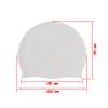 Swim Cap Swimming Cap Pure White Swim Cap for Men Women of Short Hair Silicone Swim Hat Swimming Hat for Youth Adult view 2