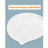 Swim Cap Swimming Cap Pure White Swim Cap for Men Women of Short Hair Silicone Swim Hat Swimming Hat for Youth Adult view 3