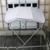 8' Long x 8.5' Wide Pontoon Boat Bimini Top Kit, Best Available, Grey, Complete Kit, Square Frame with Metal Fittings, 16oz Canvas, Hardware Kit view 2