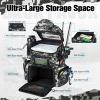 Piscifun Fishing Tackle Backpack with Rod Holders & 4 Tackle Boxes, Outdoor Fishing Bag with Waterproof Rain Cover Camouflage view 4