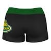Vive La Fete Missouri Southern Lions Women's Workout Soft Yoga Shorts with Logo on Thigh & Waistband Black view 2