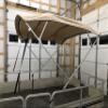 8' Long x 8' Wide Pontoon Boat Bimini Top Kit, Best Available, Beige, Complete Kit, Square Frame with Metal Fittings, 16oz Canvas, Hardware Kit view 2