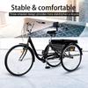 ERfairdeal Adult Tricycle, 26 Inch Wheels, 7 Speed Adult Trike Bike Cruising with Storage Basket for Shopping, Entertainment, Workout, Unisex (Green) view 4