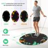 Cheete Jump Rope Mat Large Rubber Exercise Mat Workout Mats for Home Gym Flooring Non-Slip Oval Design for Floor & Rope Protection (Orange) view 2