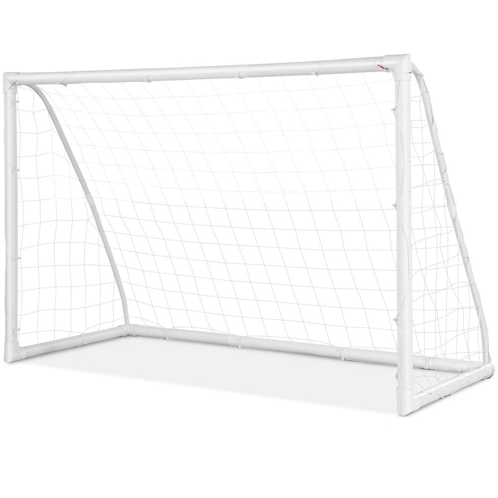 Goplus Soccer Goal, 12'x6'/8'x6'/6'x4' Soccer Net with Strong UPVC Frame, Quick Set-up, High-Strength Netting, Portable Weatherproof Soccer Goals for Backyard Kids Soccer Practice Training(6ftx4ft)