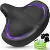Twomaples Bicycle Seat, Bike Seat for Women Men Extra Comfort Wide, Oversized Comfortable Seats Saddle for Peloton Bike, Fit for Exercise Bike, Electric Bike, Mountain Bike view 1